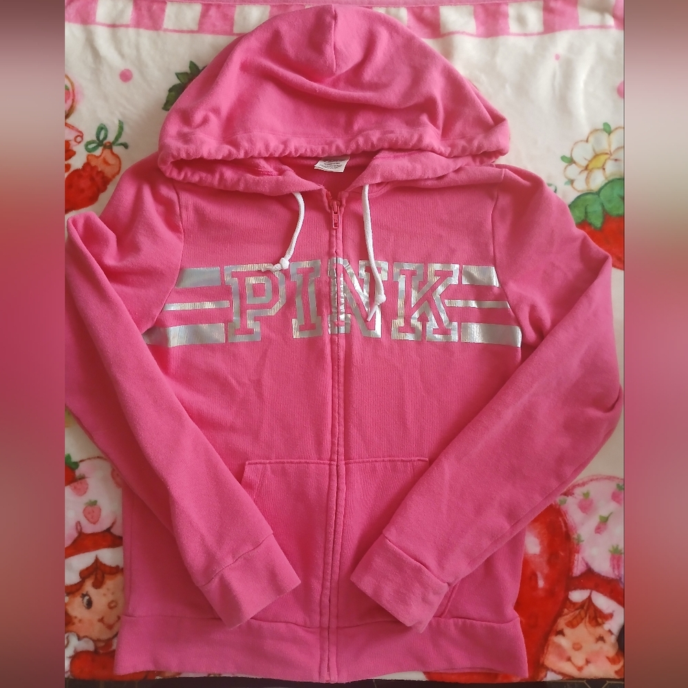 PINK Victoria's Secret Pink Zip Up Hoodie